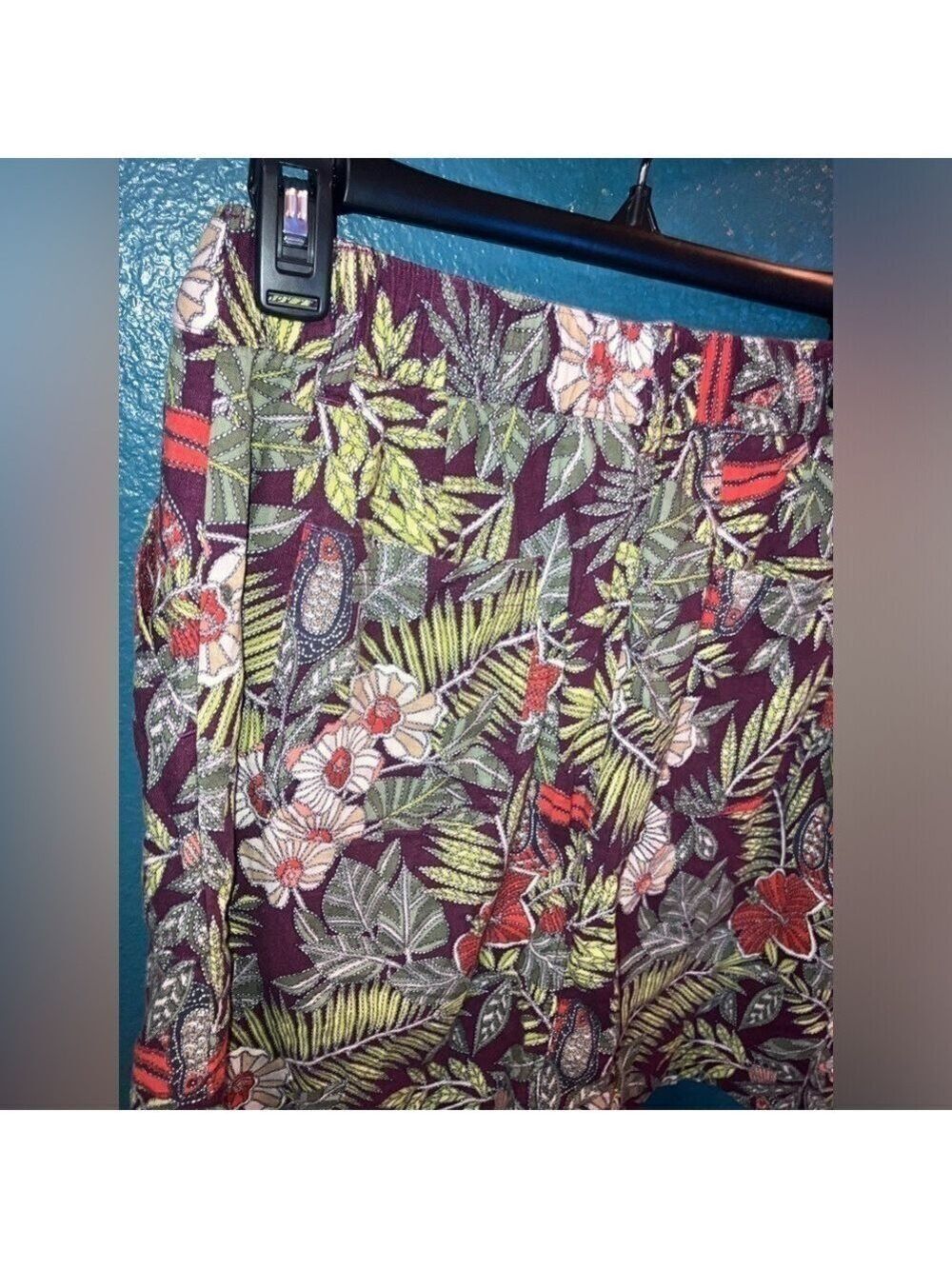 Christoper & Banks Floral Printed Utility Pull-on Skort size Med - Picture 9 of 11
